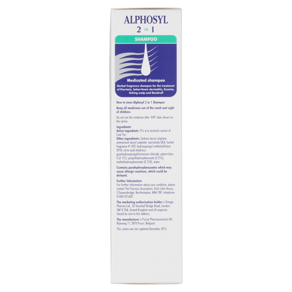 Alphosyl 2 in 1 Medicated Shampoo 250 ml