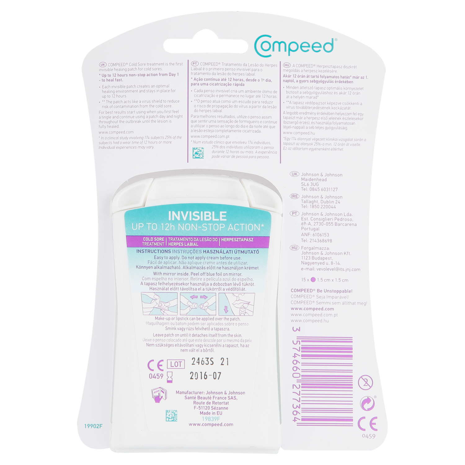 Compeed Cold Sore Patches (15)