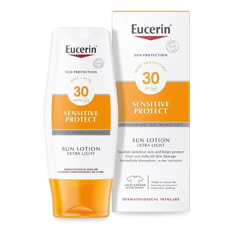 Eucerin Sun Sensitive Protect Extra Light Sun Cream Lotion for Body SPF 30, 150ml