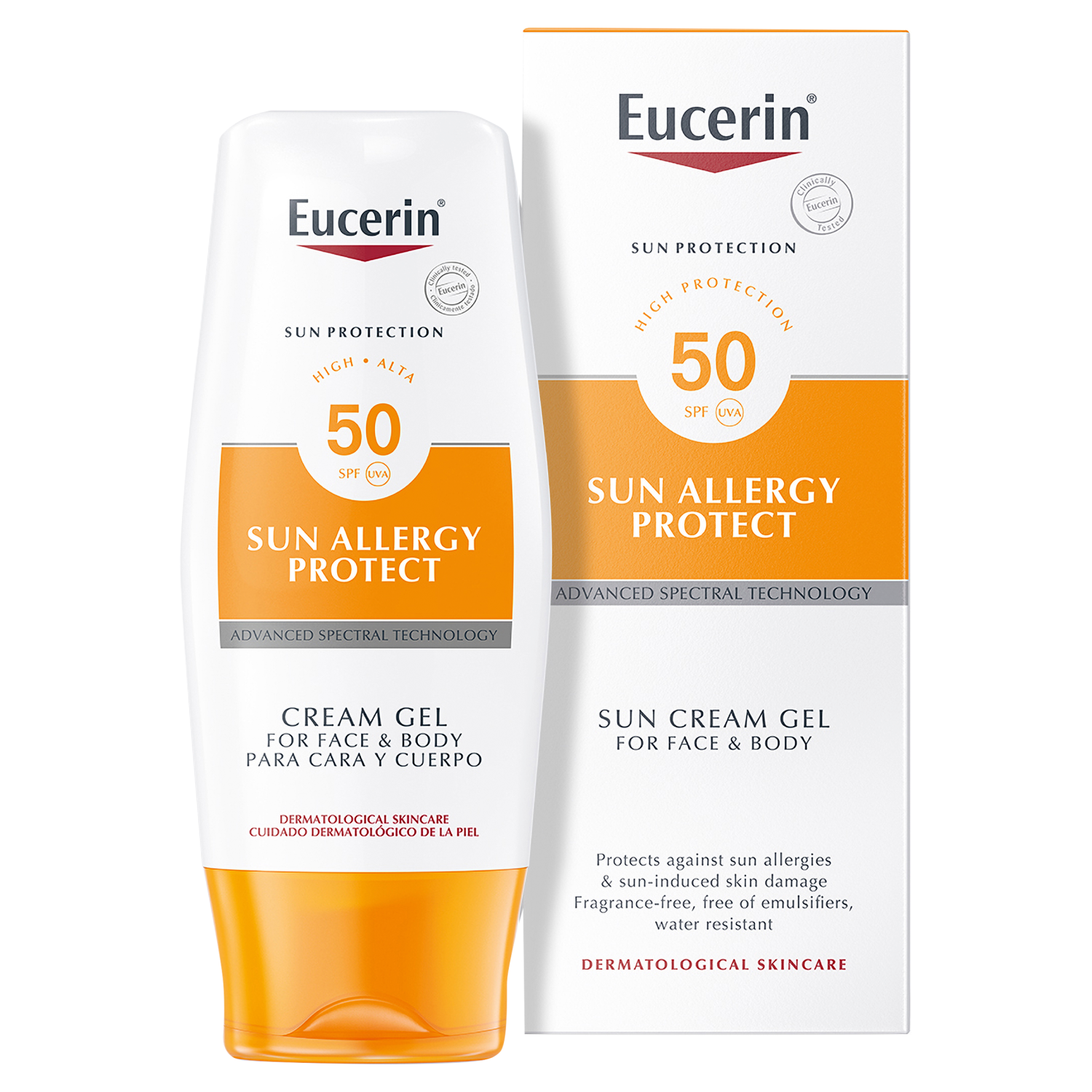 Eucerin Sun Allergy Protection Sun Cream for Face & Body SPF 50+, 150ml