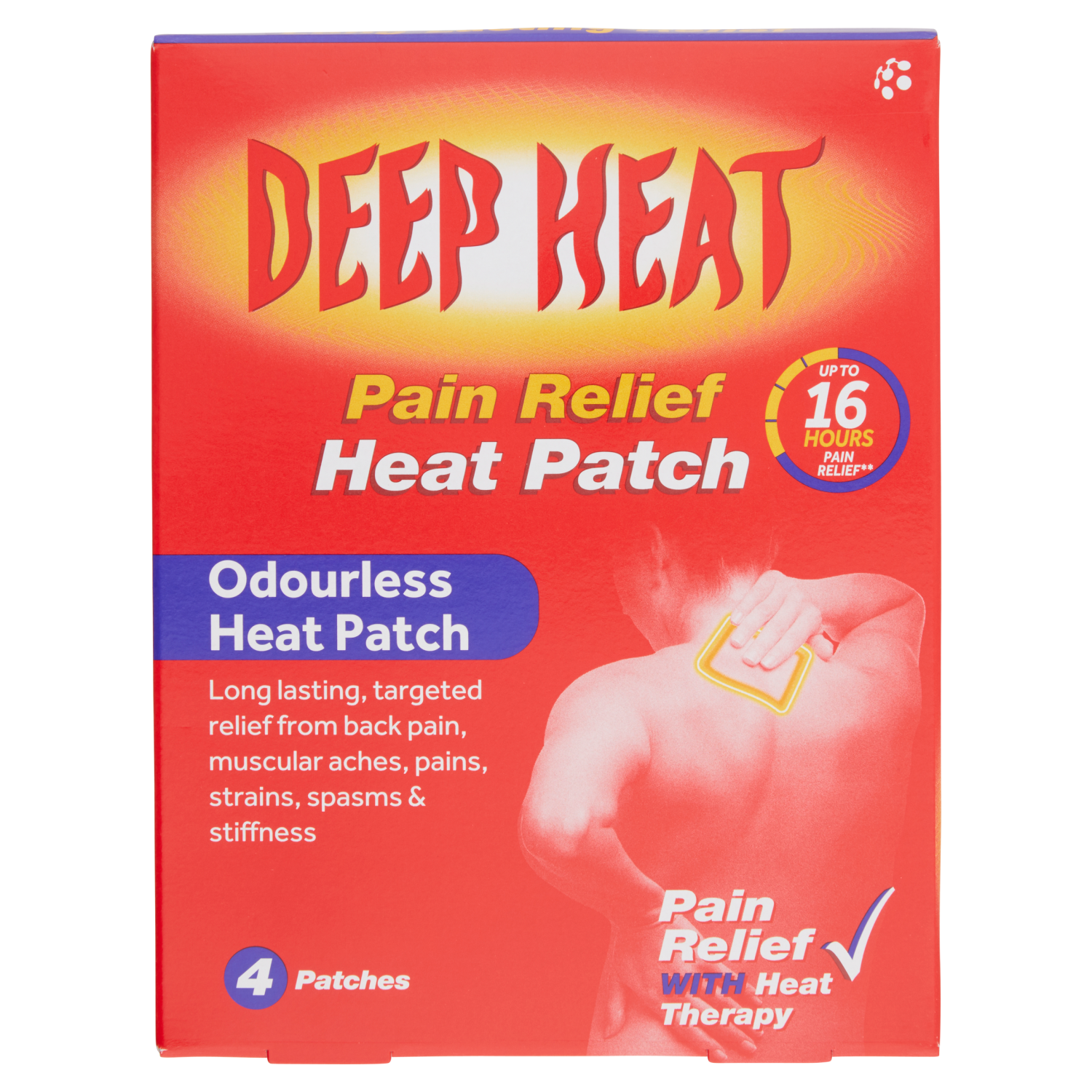Deep Heat Pain Relief Heat Patch (4 Patches)