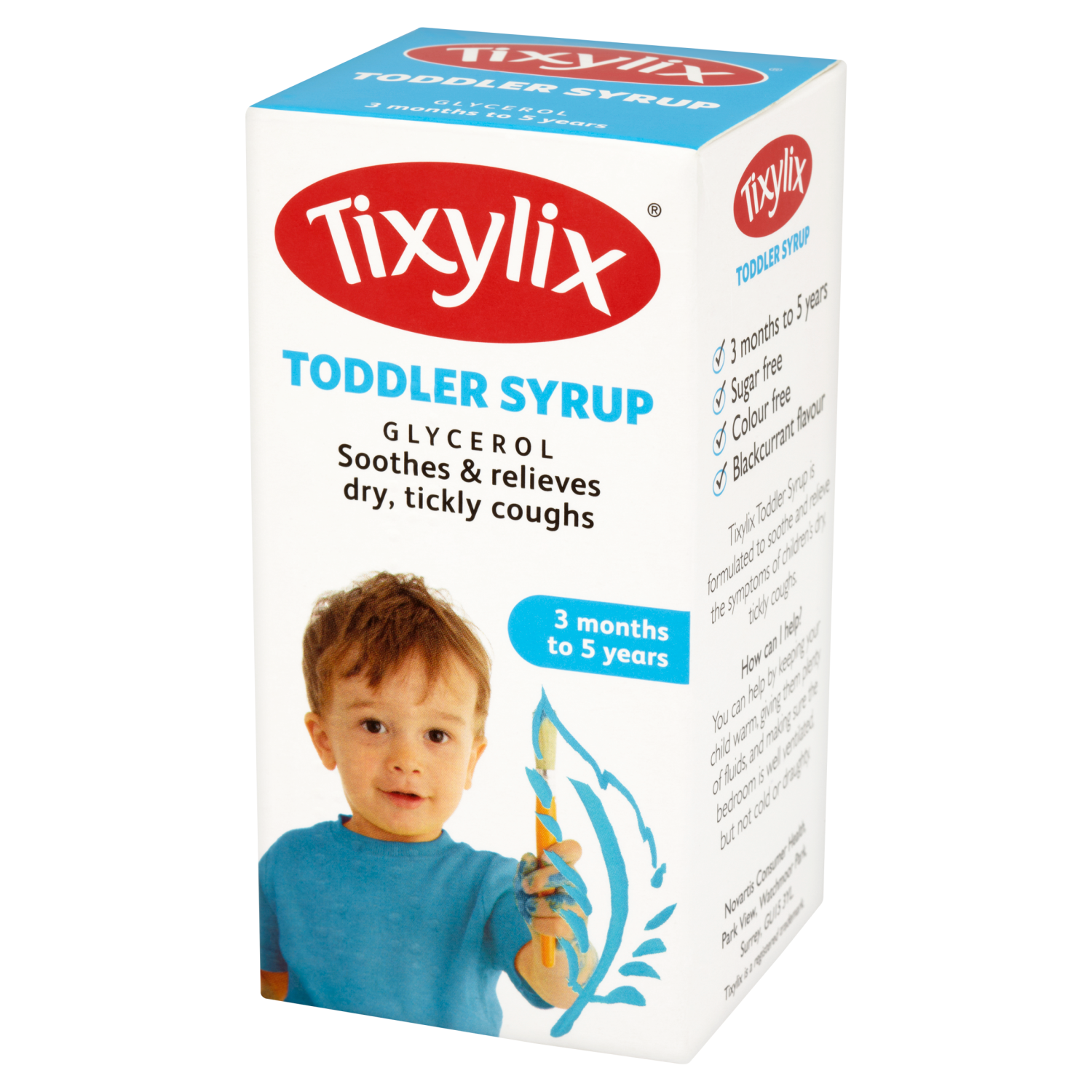 Tixylix Glycerol Toddler Syrup 3 Months to 5 Years 100ml