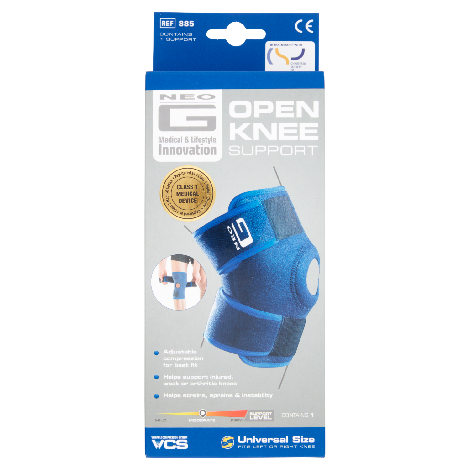 Neo G Hinged Open Knee Support Universal Size