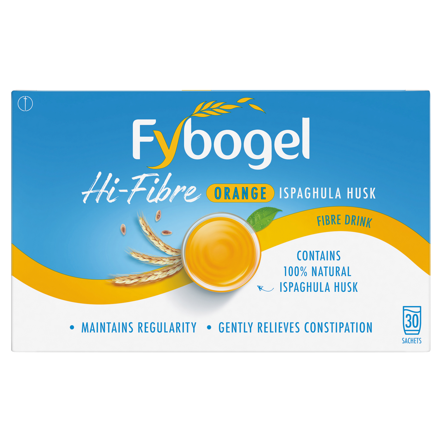 Fybogel Hi-Fibre Orange Ispaghula Husk Fibre Drink (30 Sachets)