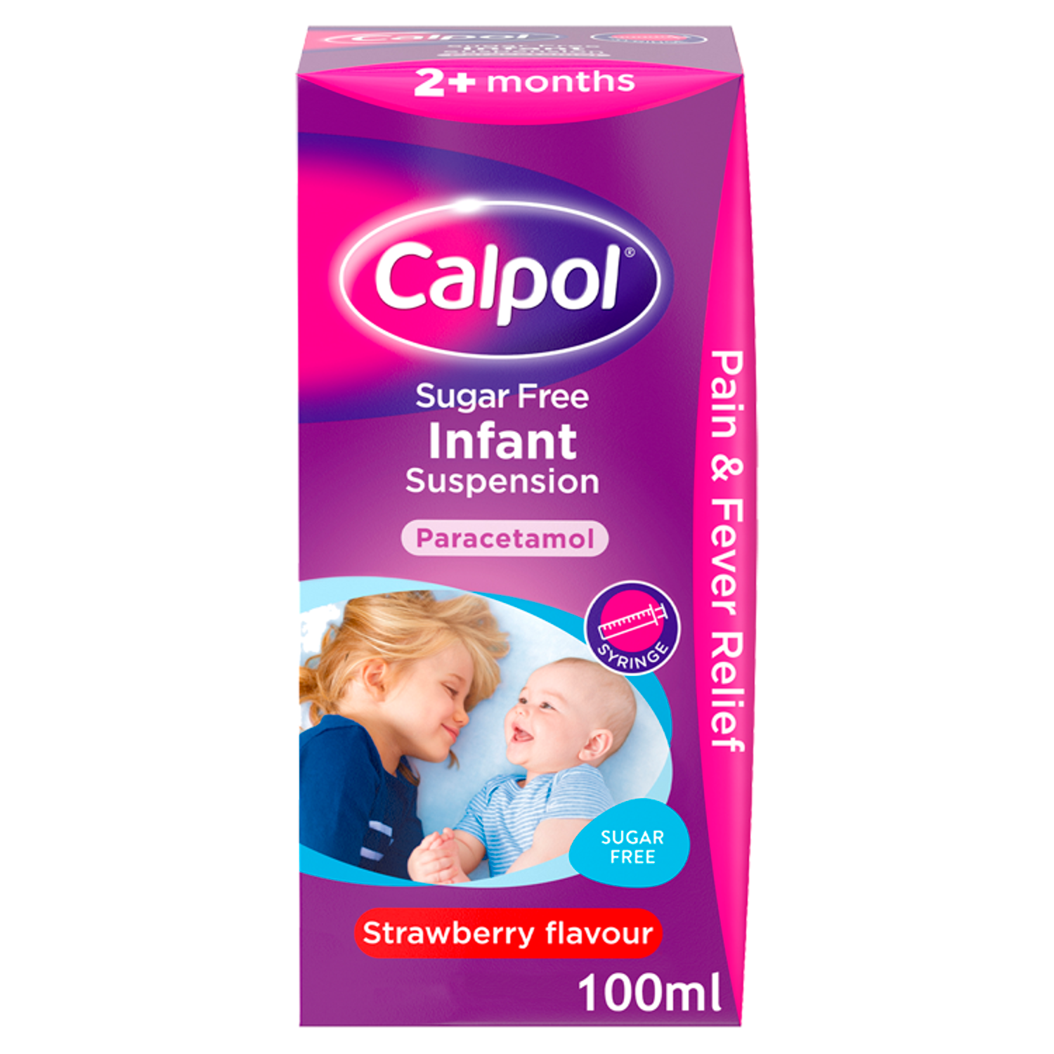 Calpol Sugar Free Infant Suspension (Strawberry Flavour) 100ml