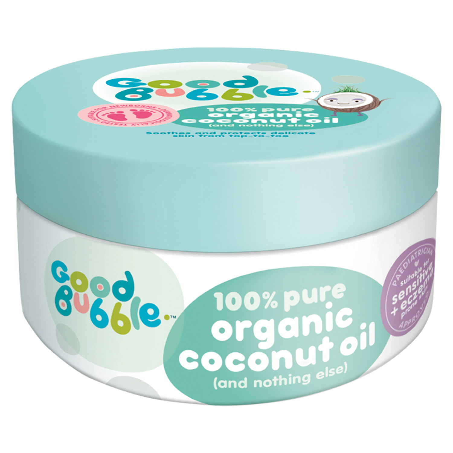 Good Bubble 100% Pure Organic Coconut Oil 185g