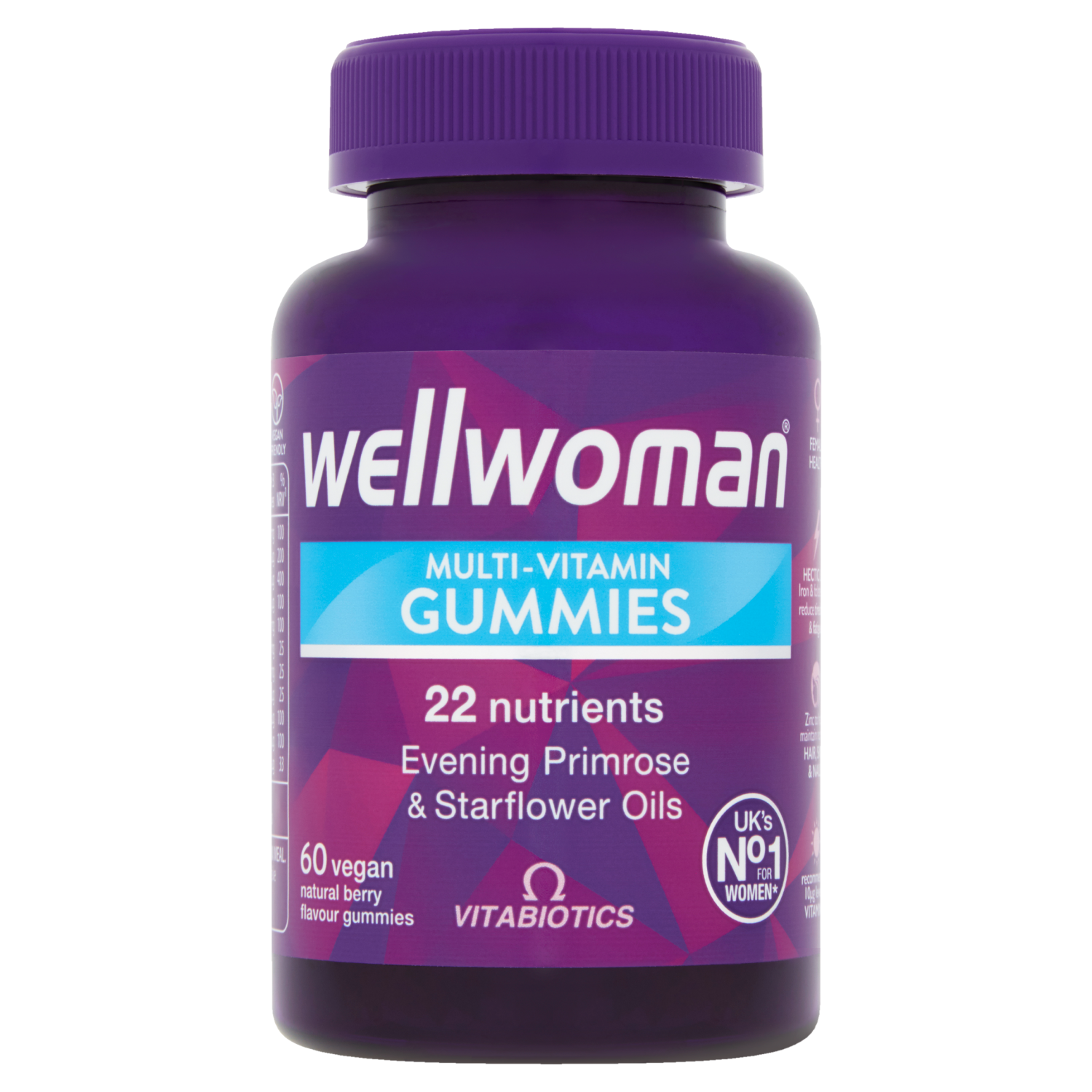 Vitabiotics Wellwoman Multi-Vitamin Gummies (60 Vegan Gummies)