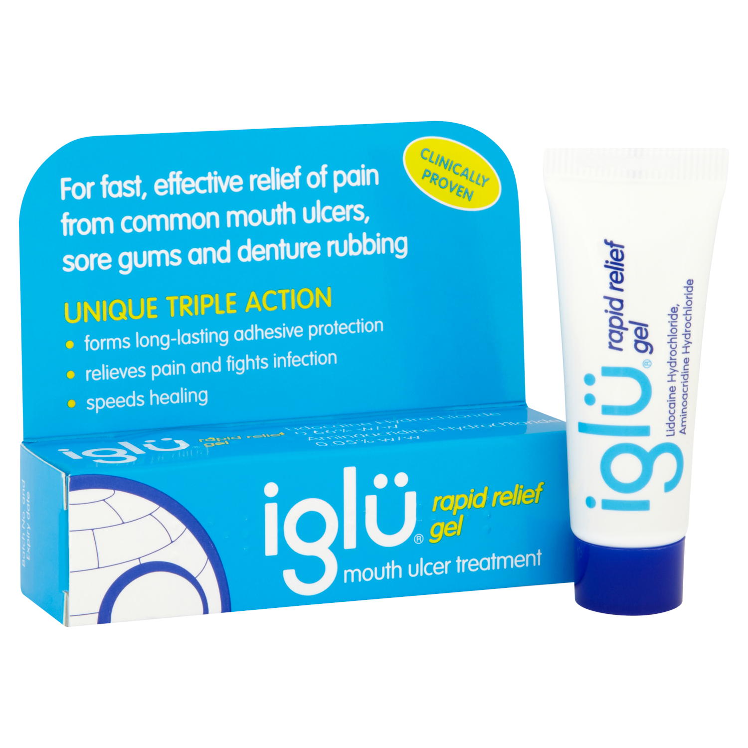 Iglu Rapid Relief Gel Mouth Ulcer Treatment 8g