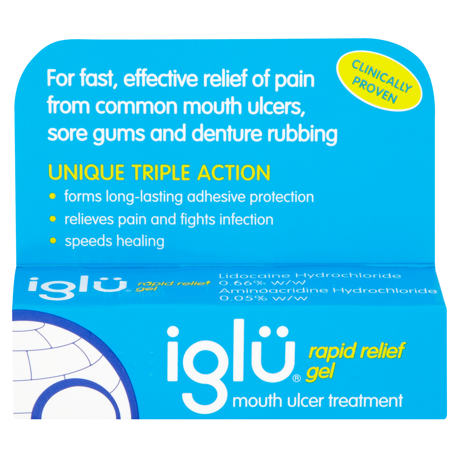 Iglu Rapid Relief Gel Mouth Ulcer Treatment 8g