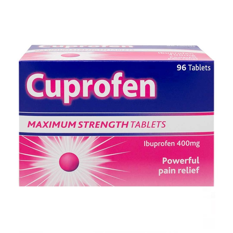 Cuprofen Maximum Strength Tablets (Ibuprofen 400mg) (96 Tablets)